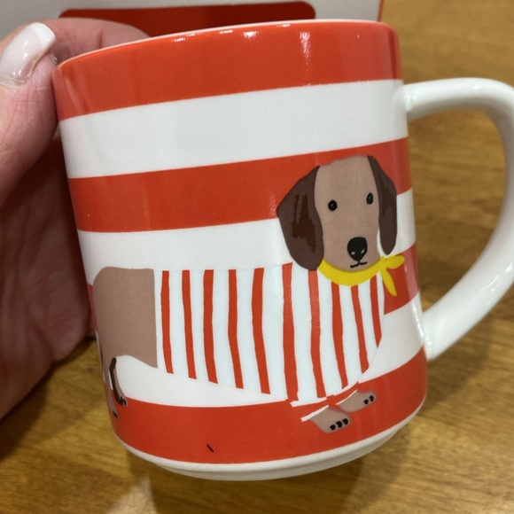 NWT. Portico Designs, “Joules”, set of 2, stackable, 10oz., bone china mugs. - Picture 5 of 13